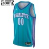 Dres Charlotte Hornets Prilagođeni Jordan 2023-24 Classic Edition Teal Swingman - Dječji